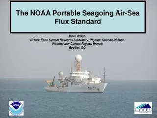 The NOAA Portable Seagoing Air-Sea Flux Standard