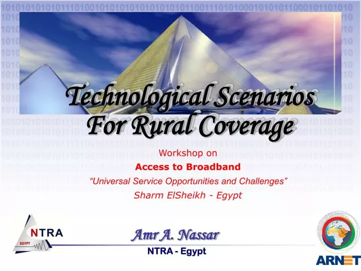 technological scenarios for rural coverage