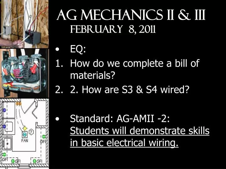 ag mechanics ii iii february 8 2011