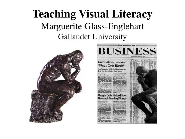 teaching visual literacy marguerite glass englehart gallaudet university