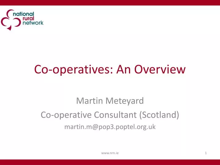 co operatives an overview