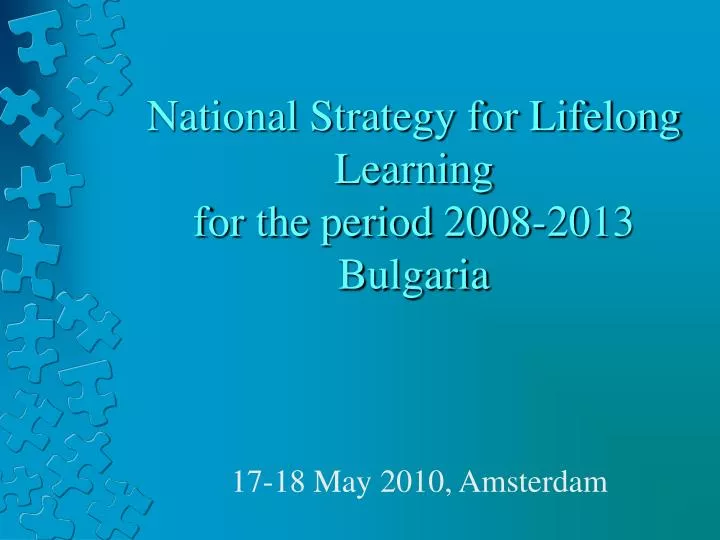 national strategy for lifelong learning for the period 2008 2013 bulgaria