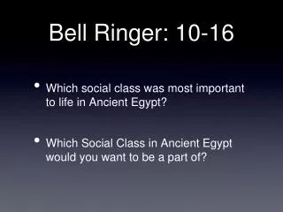 Bell Ringer: 10-16