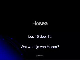 hosea
