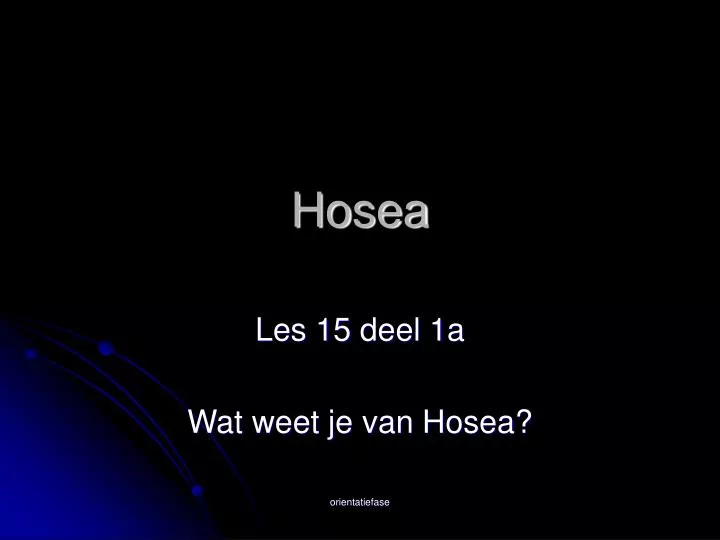 hosea