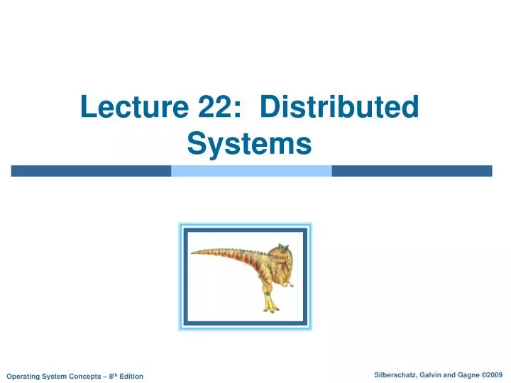 lecture 22 distributed systems