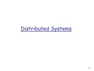 distributed systems
