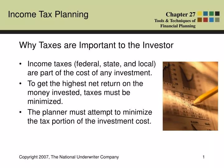 why taxes are important to the investor
