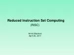 Reduced Instruction Set Computing - slide 1