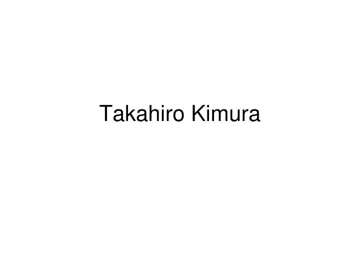 takahiro kimura