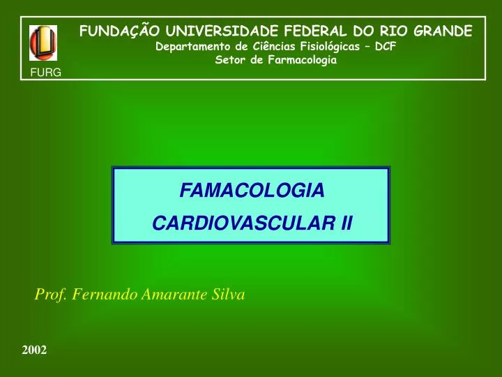 famacologia cardiovascular ii