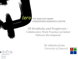 Of Deadlocks and Peopleware - Collaborative Work Practices in Global Software Development