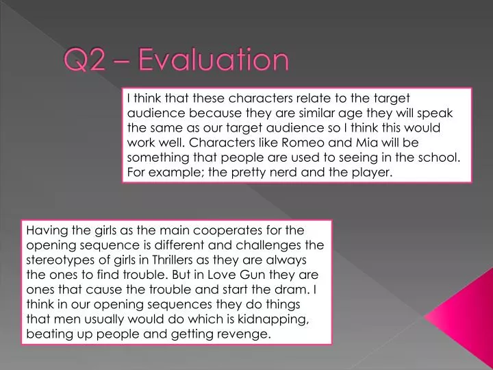 q2 evaluation