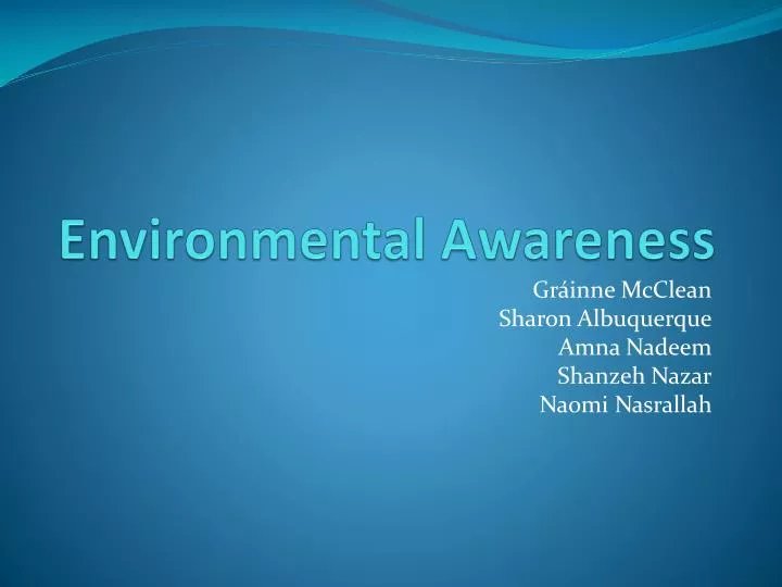 environmental awareness