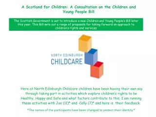A Scotland for Children: A Consultation on the Children and Young People Bill