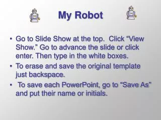 My Robot