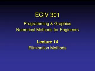 ECIV 301