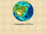 Geography of China - slide 1