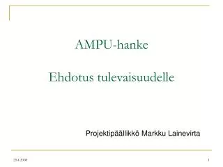 projektip llikk markku lainevirta
