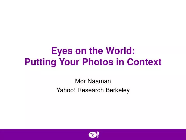 eyes on the world putting your photos in context