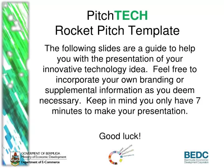 pitch tech rocket pitch template