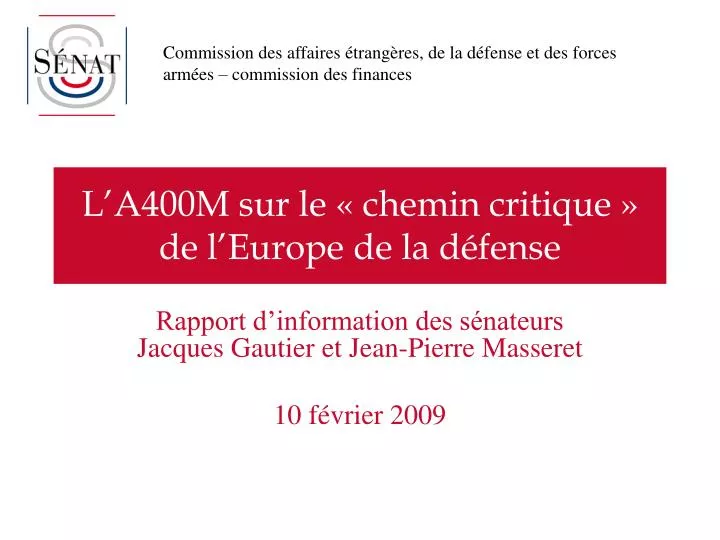 l a400m sur le chemin critique de l europe de la d fense