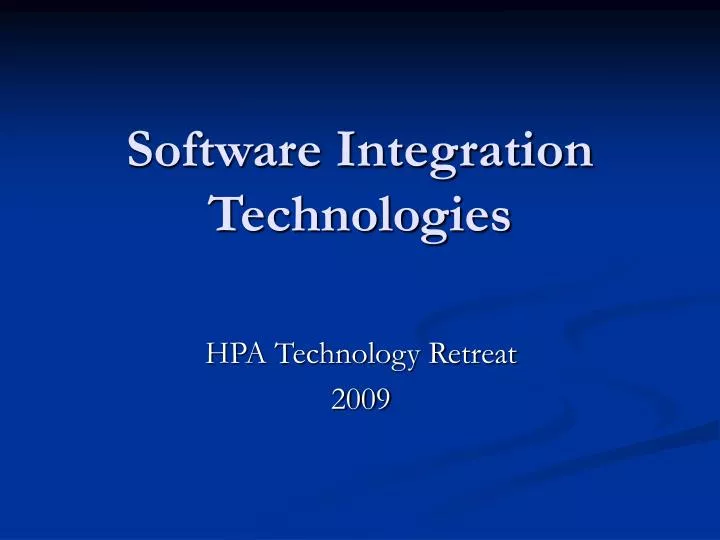 software integration technologies
