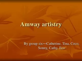 Amway artistry
