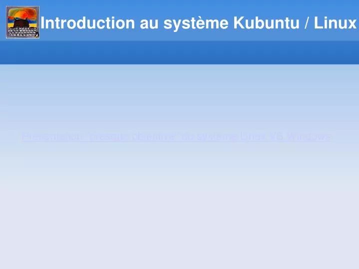 introduction au syst me kubuntu linux