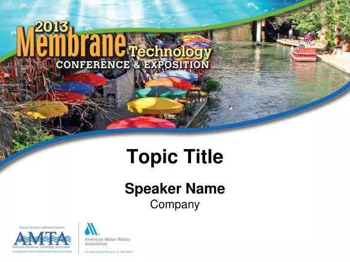 topic title speaker name company