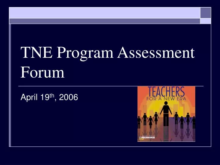 tne program assessment forum