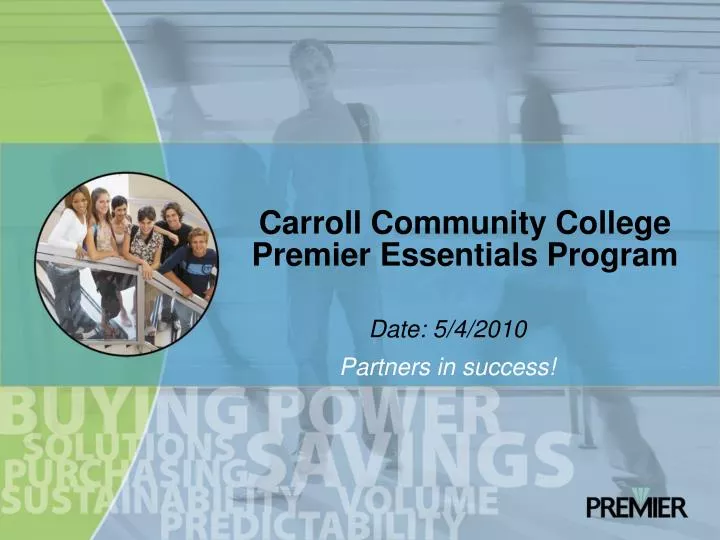 carroll community college premier essentials program