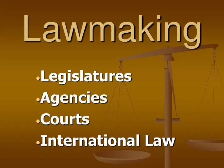 lawmaking