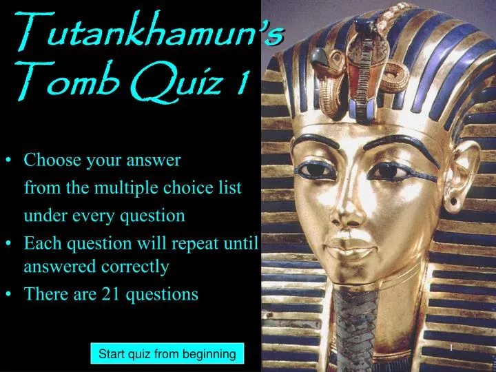 tutankhamun s tomb quiz 1