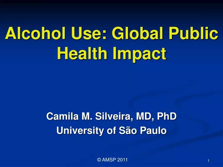 alcohol use global public health impact