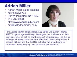 Adrian Miller