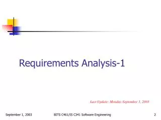 Requirements Analysis-1