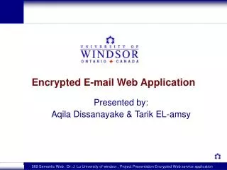Encrypted E-mail Web Application