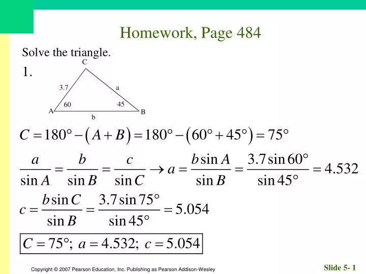 homework page 484