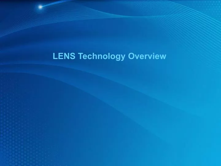 lens technology overview