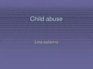 child abuse