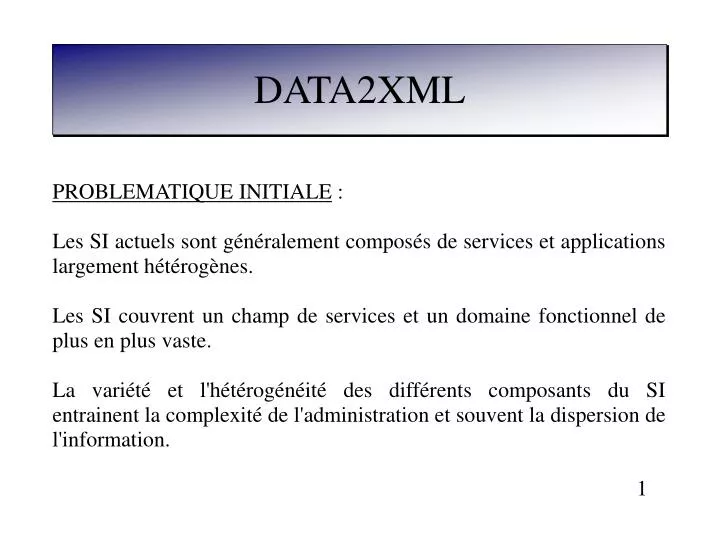 data2xml