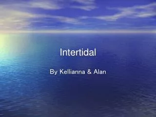 Intertidal