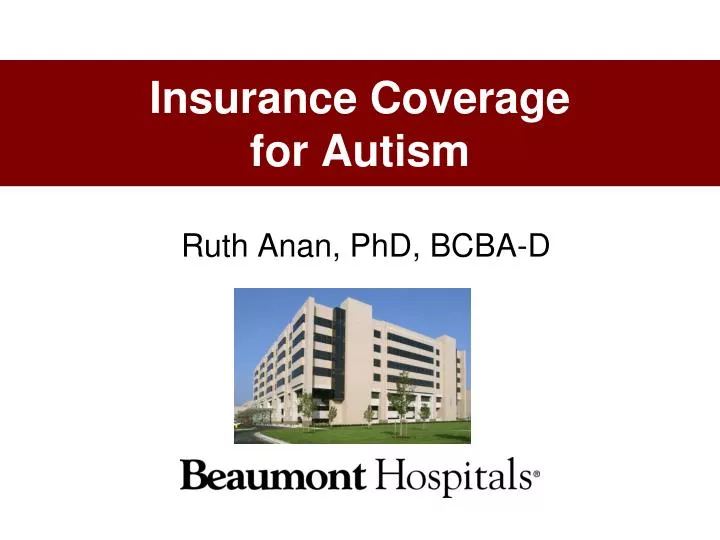 insurance coverage for autism