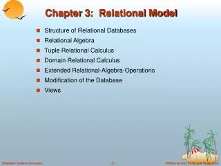 chapter 3 relational model