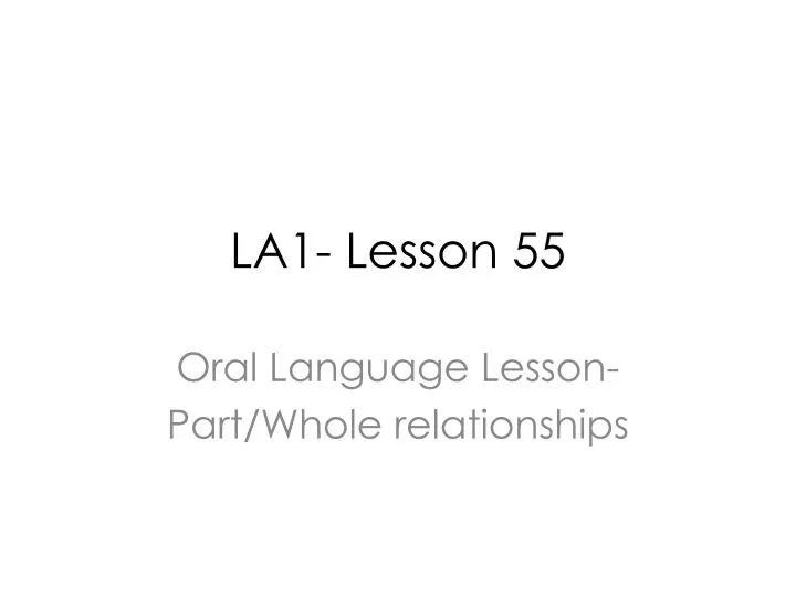 la1 lesson 55