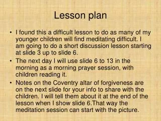 Lesson plan