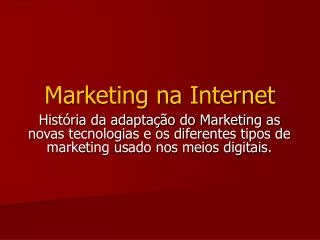 marketing na internet