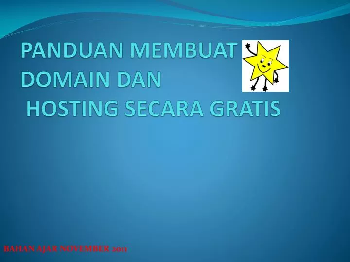 panduan membuat domain dan hosting secara gratis