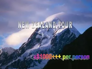 NEW ZEALAND TOUR